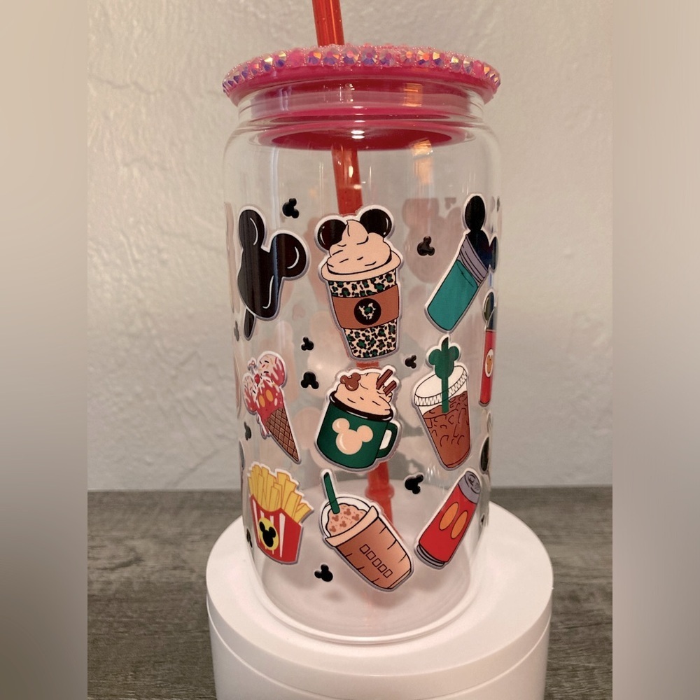 Disneys Park Treats Hand Crafted Glass Tumber - Picture 6 of 7